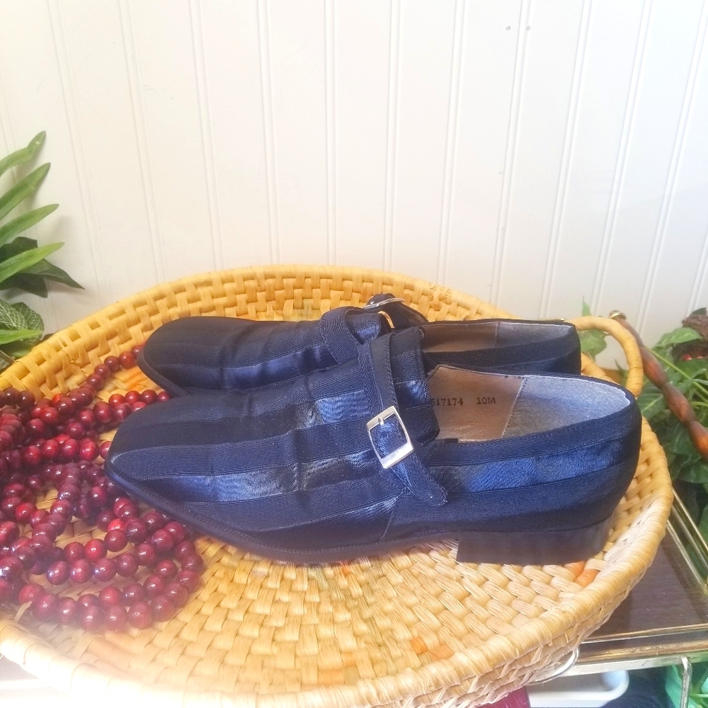 Fratelli Mens Black Stripe Bucke Size 10M